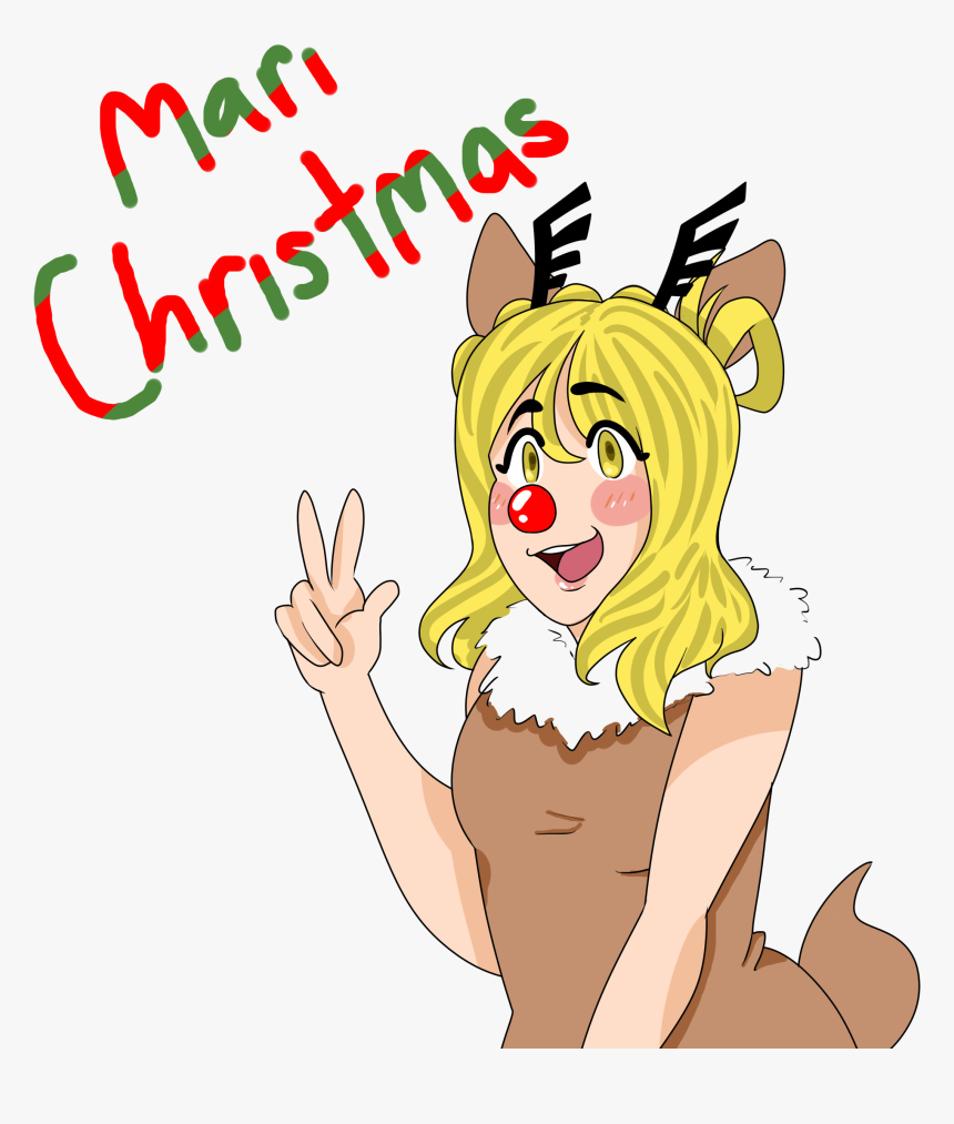 My Secret Santa Drew A Very Festive - Cartoon, HD Png Download, Free Download