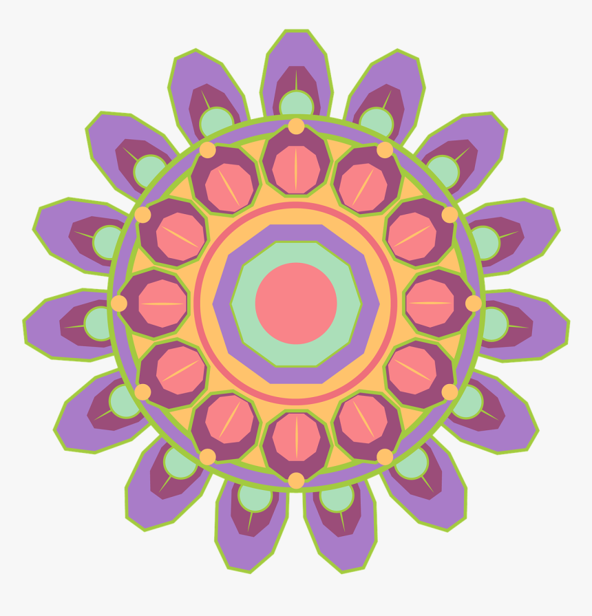 Mandala Geometric Pattern Shapes Png Image, Transparent Png, Free Download