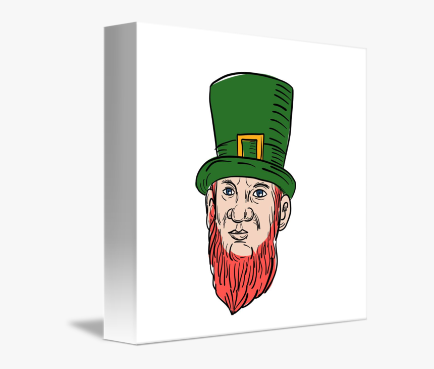 Irish Leprechaun Wearing Top Hat Drawing, HD Png Download, Free Download