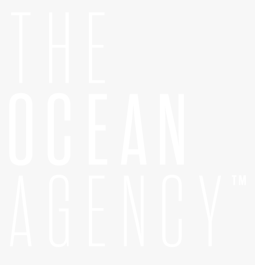 Theoceanagency Stacked White, HD Png Download, Free Download