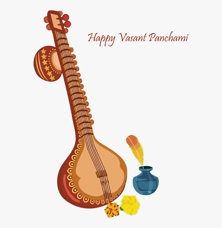 Transparent Vasant Panchami String Instrument Musical, HD Png Download, Free Download