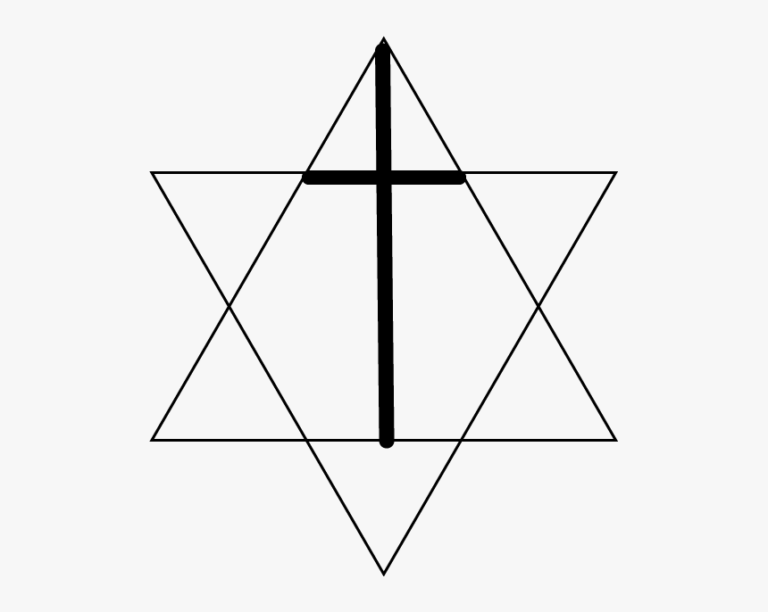 Cross Associated With Star Of David, HD Png Download, Free Download