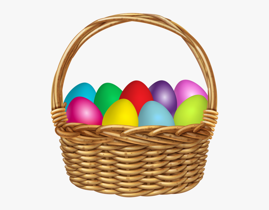 Basket With Easter Eggs Clipart Image, HD Png Download, Free Download