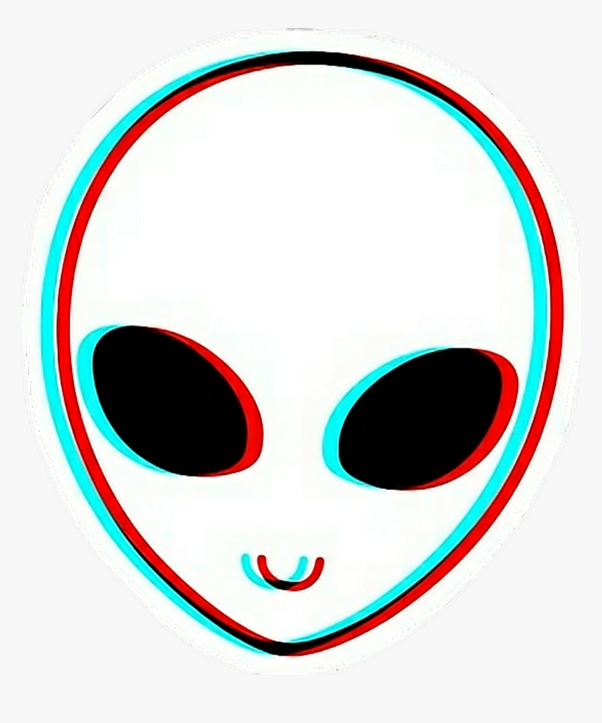 Alien Aliens Glitch Glitchy Red White Blue Tricky, HD Png Download, Free Download