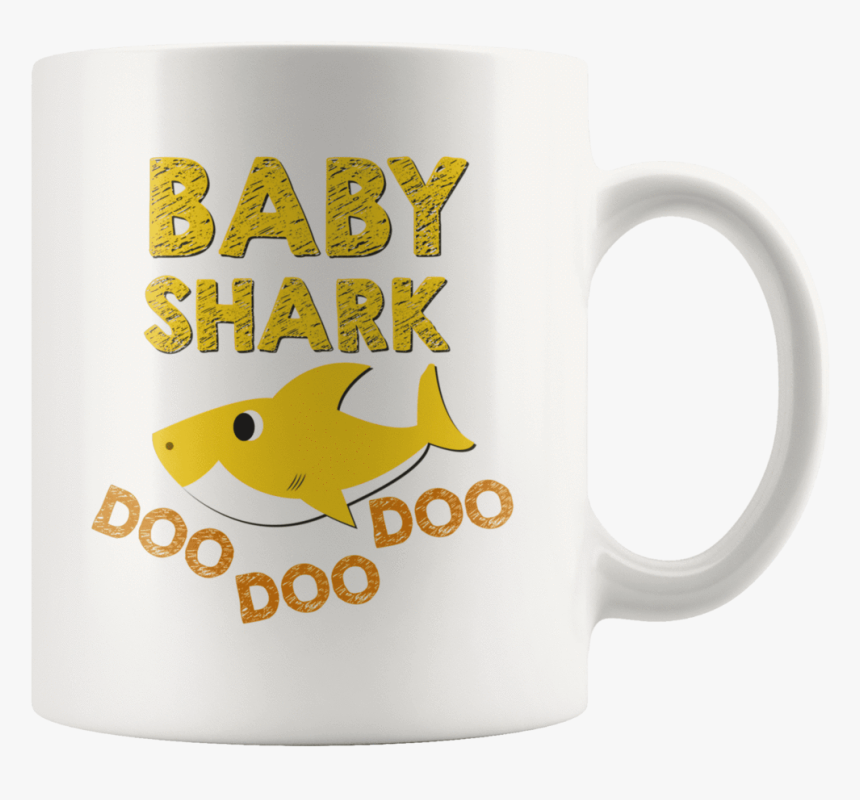 Custom Designed Baby Shark Coffee Mug, HD Png Download, Free Download