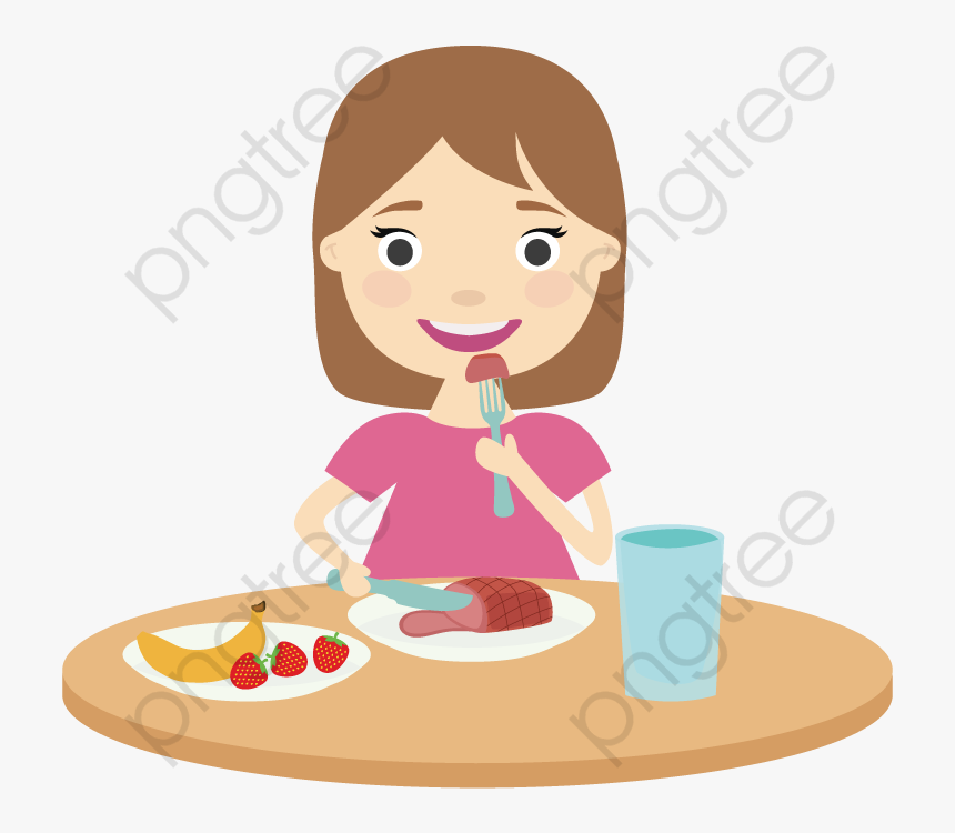 Vector Children Eating Breakfast, Hd, Vector, Student, HD Png Download, Free Download