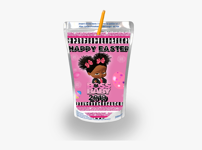 Editable Pink Boss Baby Easter Chip Bag & Juice Pouch, HD Png Download, Free Download