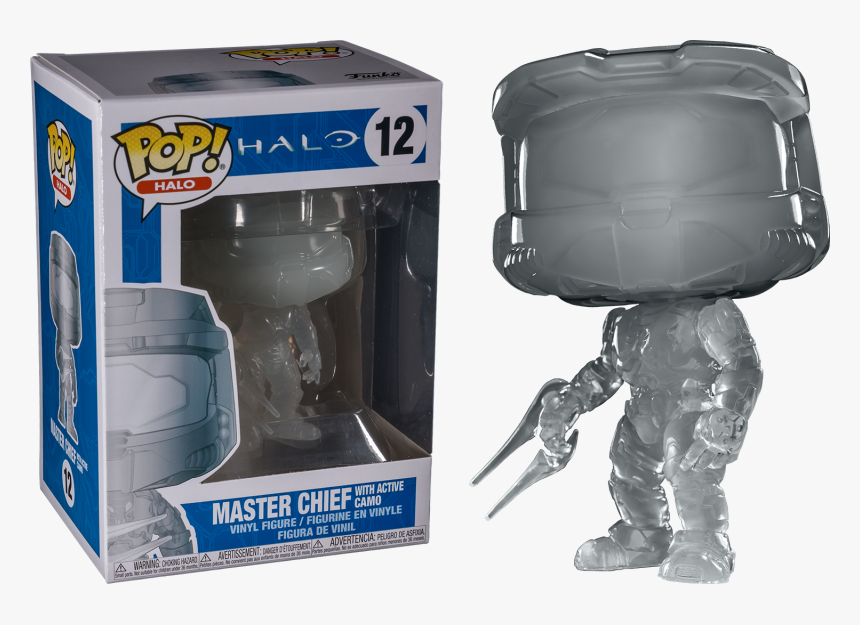 Master Chief With Energy Sword Translucent Pop Vinyl, HD Png Download ...