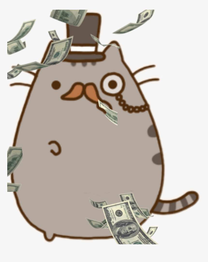 Money Maker Clipart Black And White Library Pusheen, HD Png Download, Free Download