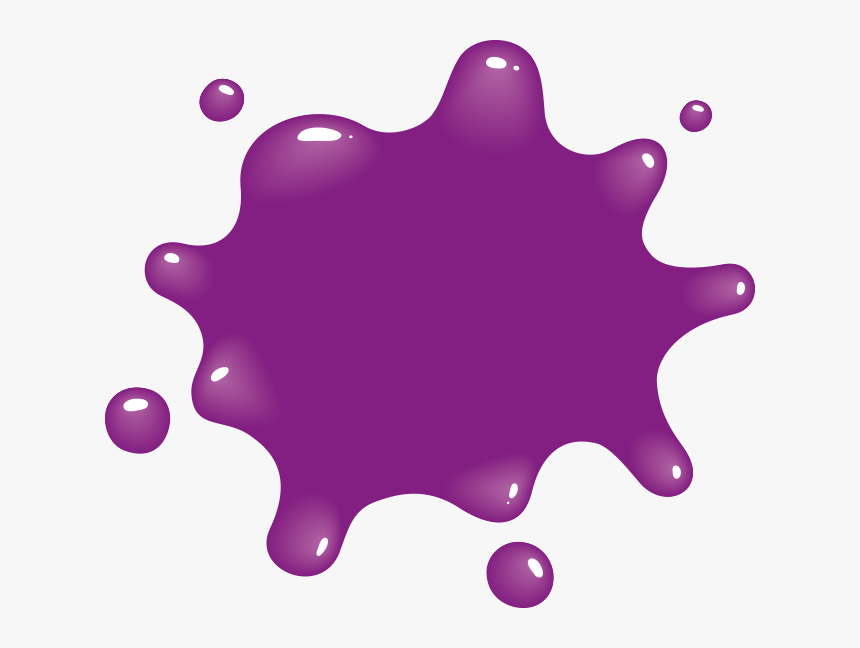 Purple Splat Png, Transparent Png - kindpng