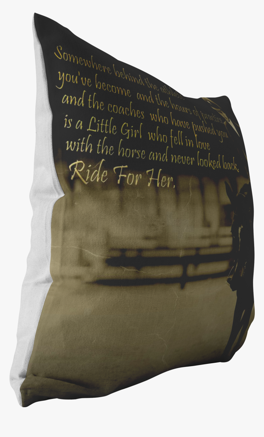 A Little Girl Fell In Love With The Horse Girl With - Cushion, HD Png Download, Free Download