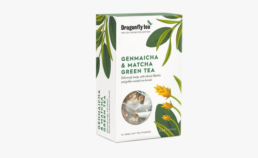 Genmaicha And Matcha Green Tea - Dragonfly Tea, HD Png Download, Free Download