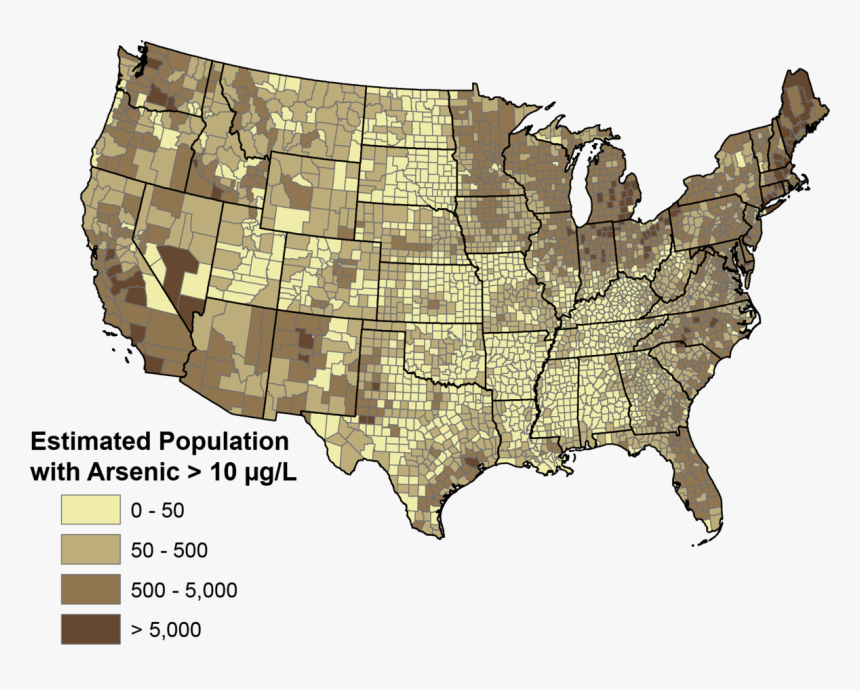 Estimates Of How Many Private Domestic Well Users In - At&t Vs Verizon Coverage 2018, HD Png Download, Free Download