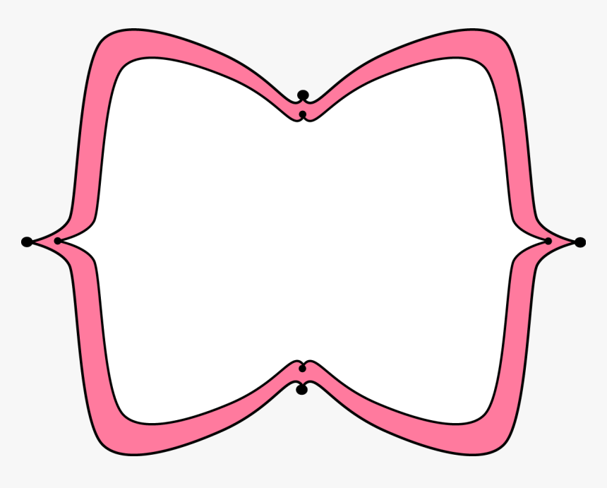 Pink Wide Pointy Frame - Clip Art, HD Png Download, Free Download