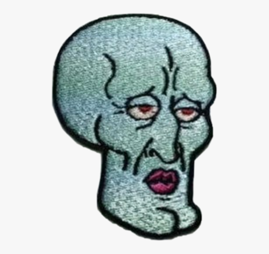 Transparent Patches Clipart - Handsome Squidward Patch, HD Png Download, Free Download