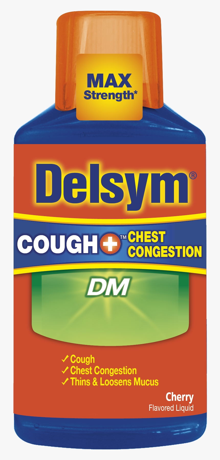 Delsym® Cough Chest Congestion Dm - Delsym Cough+ Chest Congestion Dm, HD Png Download, Free Download