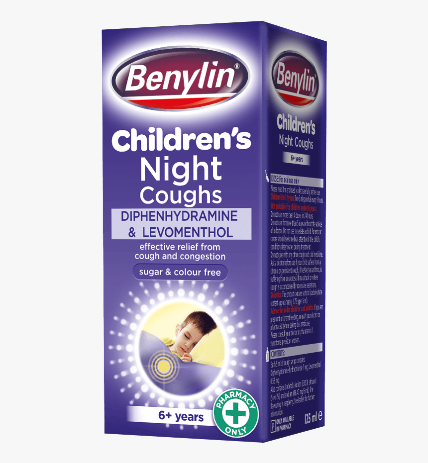 Benylin® Children"s Night Coughs - Benylin Night Cough Syrup, HD Png Download, Free Download