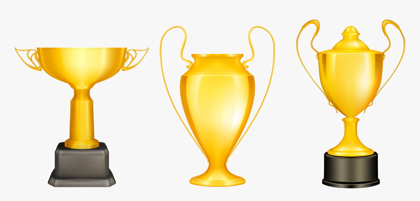 Transparent Gold Silver Bronze Trophies Png Clipart - Transparent Trophy Vector, Png Download, Free Download