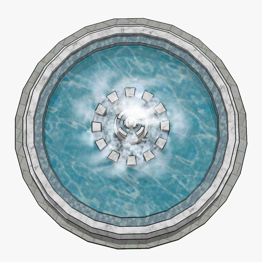 Transparent Fountain Water Png - Water Fountain Top View Png, Png Download, Free Download
