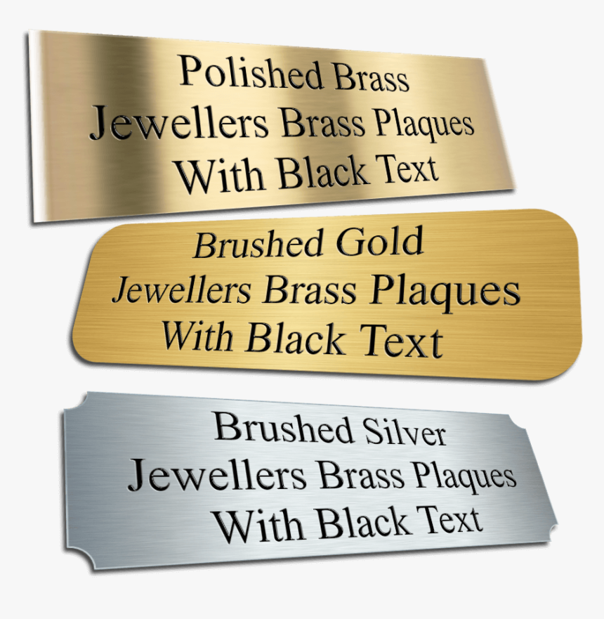 Jewellers Brass Plaques - Wood, HD Png Download, Free Download