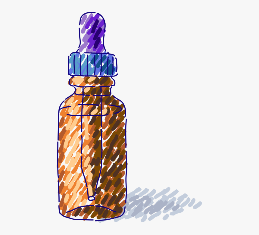 Vector Illustration Of Medicine Bottle With Eye Dropper - Illustration, HD Png Download, Free Download