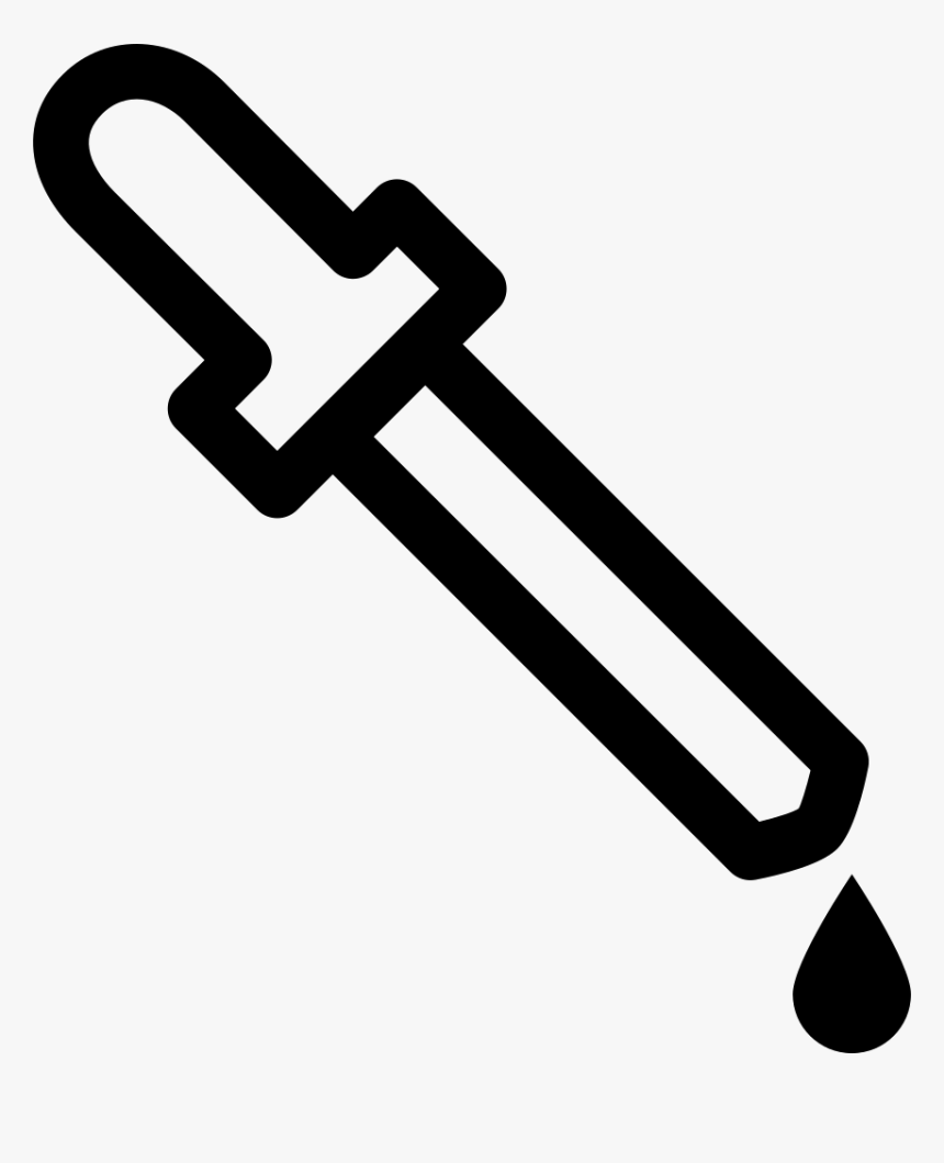 Dropper For Liquid Drugs Dosage In Drops Comments - Gotero De Laboratorio Para Dibujar, HD Png Download, Free Download