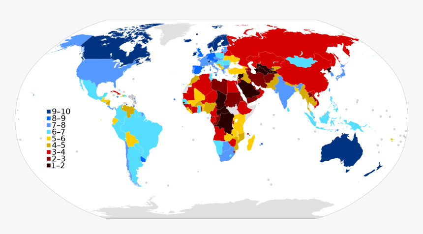 5 Democratic Countries In The World Map, HD Png Download, Free Download