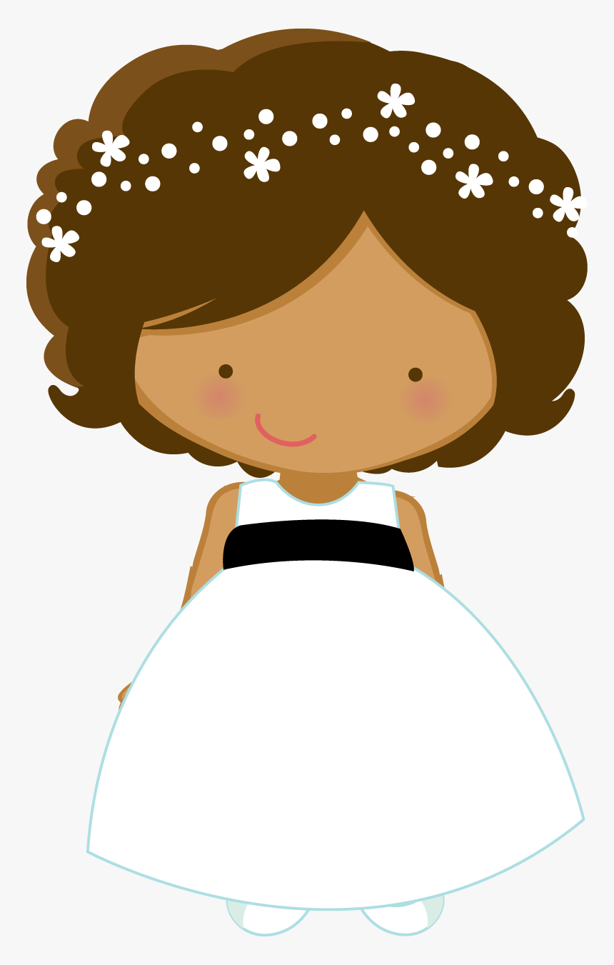 Communion Clipart Flower - Wedding Flower Girl Clipart, HD Png Download, Free Download