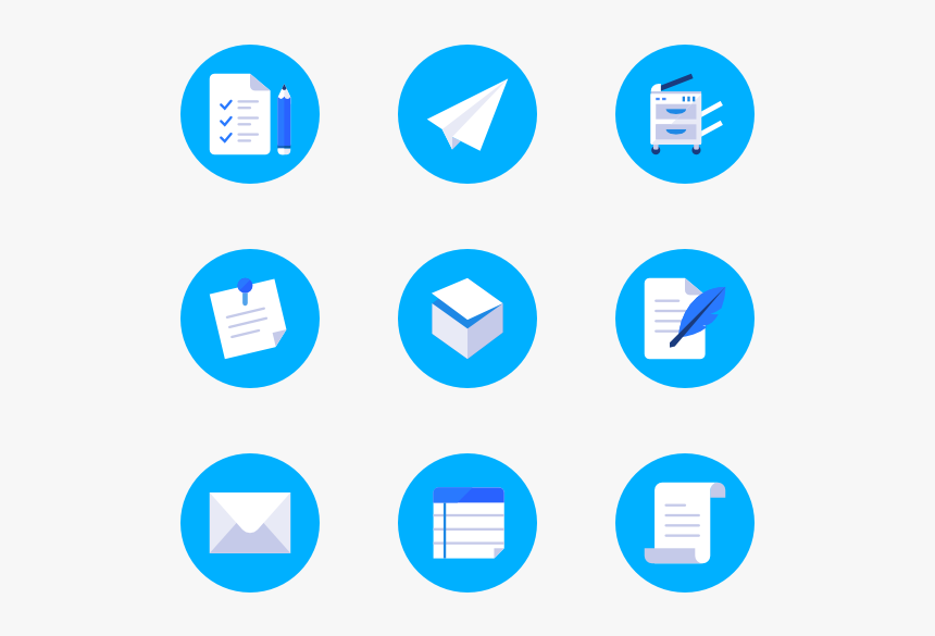 Essential Set - Blue Time Png Icon, Transparent Png, Free Download