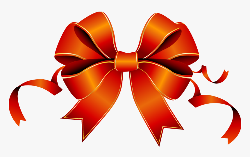 Christmas Ribbon Clipart Embellishment, HD Png Download, Free Download