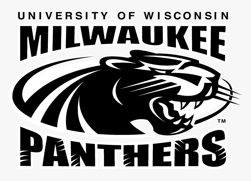 Wisconsin Milwaukee Panthers Logo Black And White, HD Png Download, Free Download