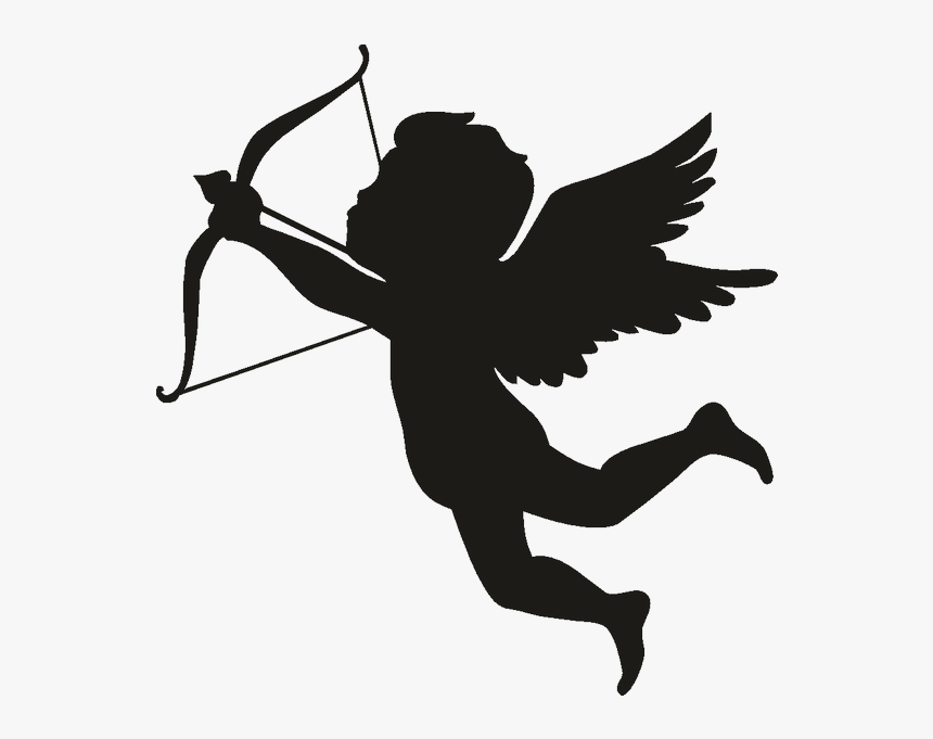 Cupid Silhouette Vector Graphics Image Clip Art, HD Png Download, Free Download