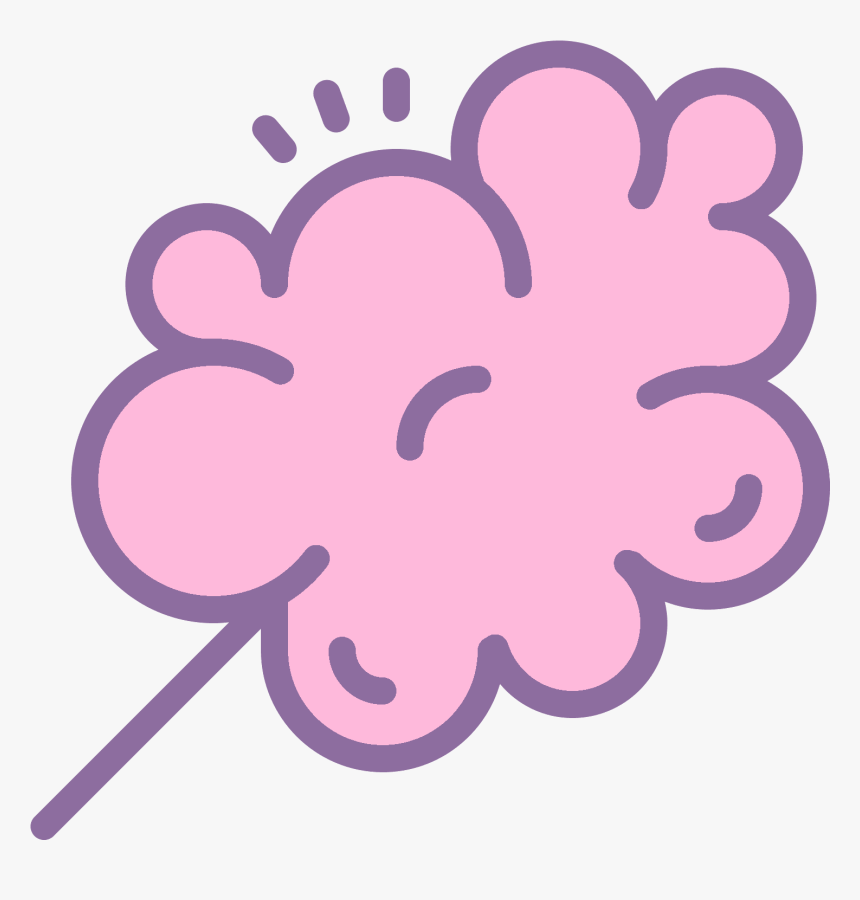 Cotton Candy Icon, HD Png Download - kindpng