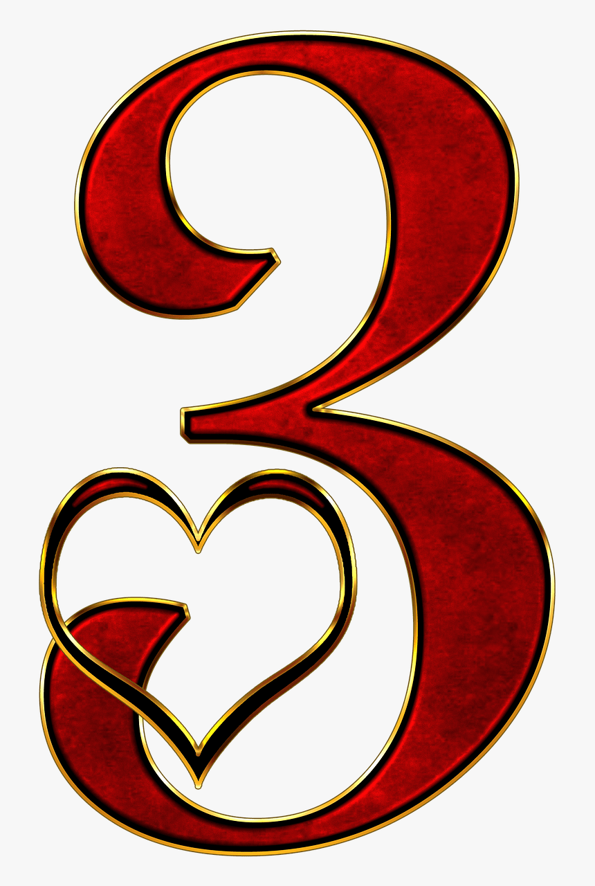 Valentine Number 3 Clip Arts, HD Png Download, Free Download