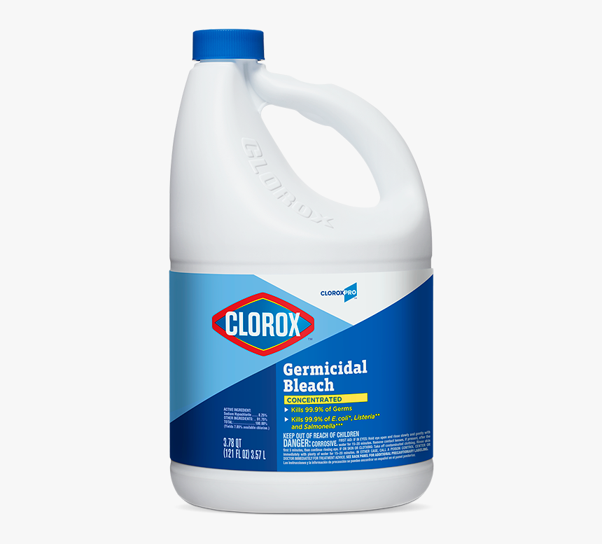 Clorox Germicidal Bleach Concentrated, 121 Oz", HD Png Download, Free Download