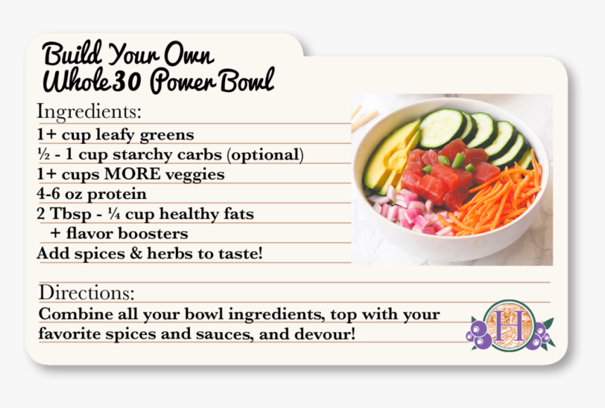 Build Your Own Power Bowl, HD Png Download, Free Download