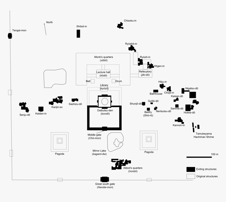 Plan Of Todaiji, HD Png Download, Free Download