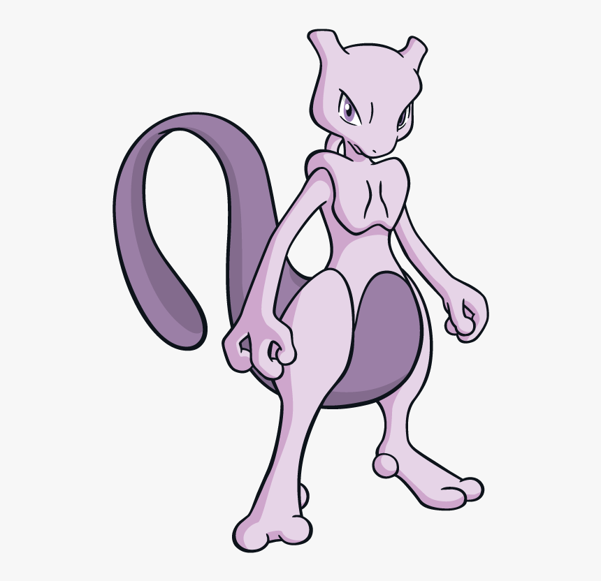 Mewtwo Pokemon Character Vector Art, HD Png Download, Free Download