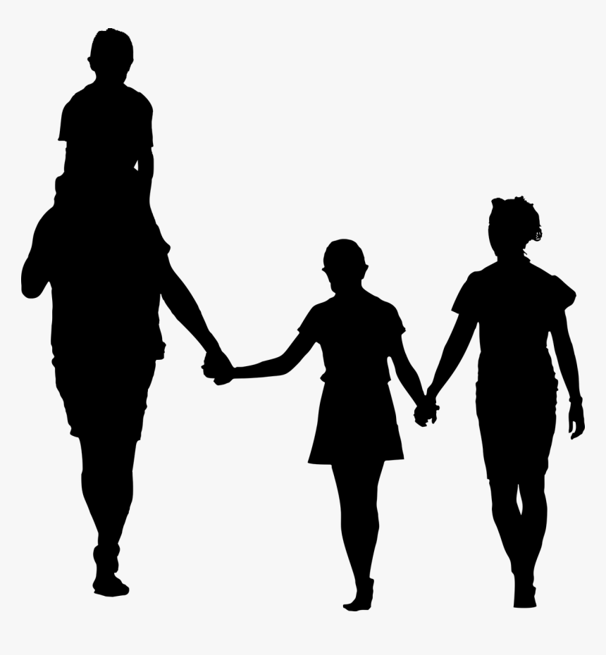 Family Silhouette Png, Transparent Png - kindpng