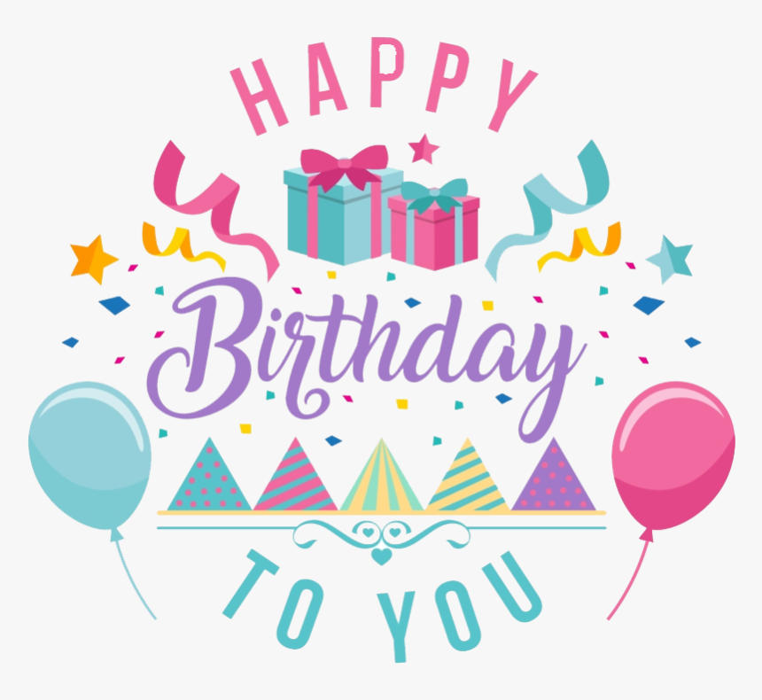 Happy Birthday Text Png Transparent Images - Graphic Design, Png Download, Free Download