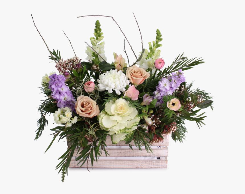 Vintage Pastel Crate - Bouquet, HD Png Download, Free Download