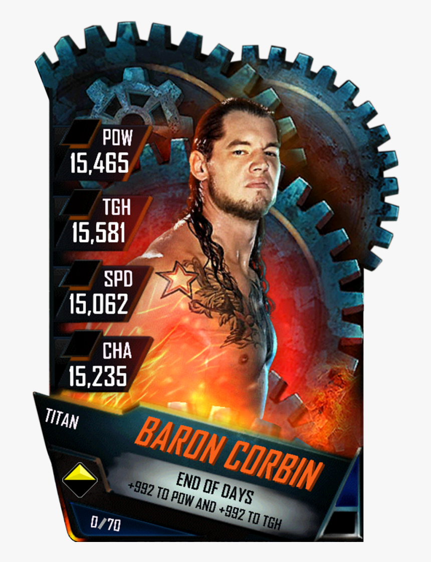 Baroncorbin S4 18 Titan - Wwe Sasha Banks Cards, HD Png Download, Free Download