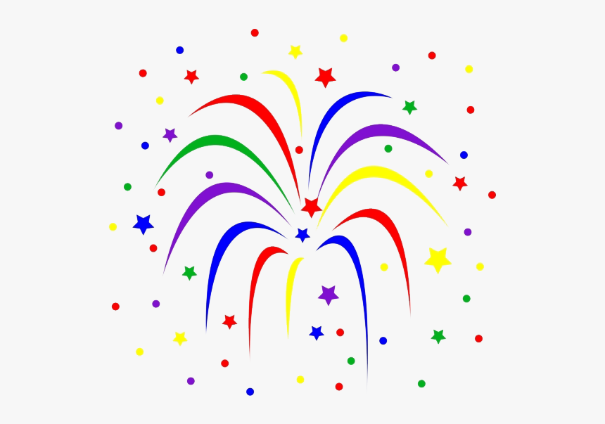 Fireworks Transparent Image - Confetti Clipart With A Transparent Background, HD Png Download, Free Download