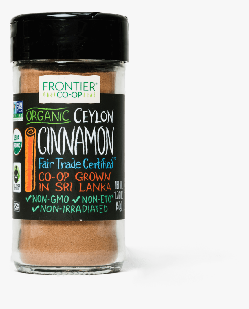 Frontier Natural Products, Organic Ceylon Cinnamon, - Bottle, HD Png Download, Free Download