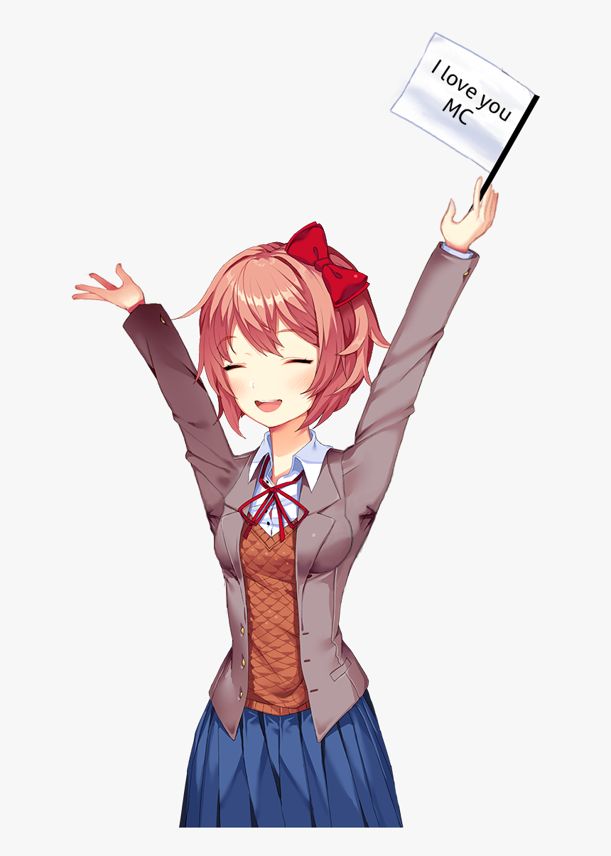 Transparent Sayori Png - Doki Doki Literature Club Sayori, Png Download -  kindpng