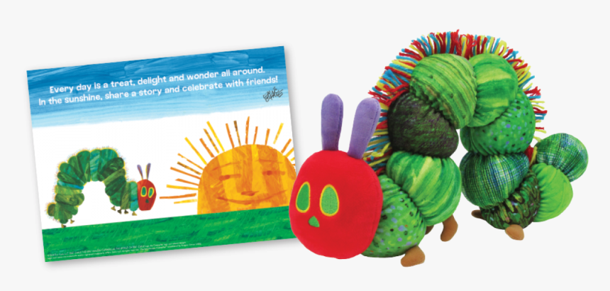 Very Hungry Caterpillar 50th Anniversary Plush & Print - Very Hungry Caterpillar, HD Png Download, Free Download