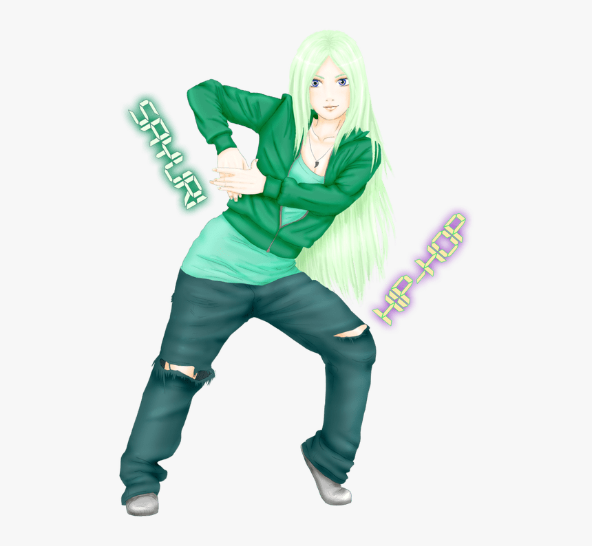 Dancing Anime Girl Gif Transparent - Drawing Hip Hop Dance, HD Png Download, Free Download