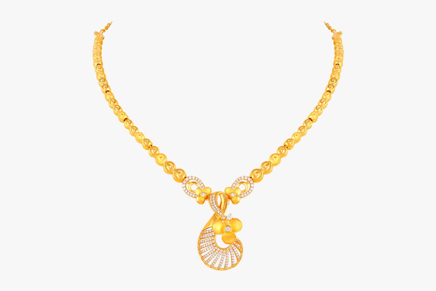 Gold Dollar Sign Chain Png - Necklace, Transparent Png, Free Download