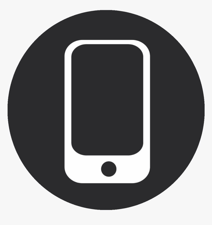 Cell Phone Logo White, HD Png Download - kindpng