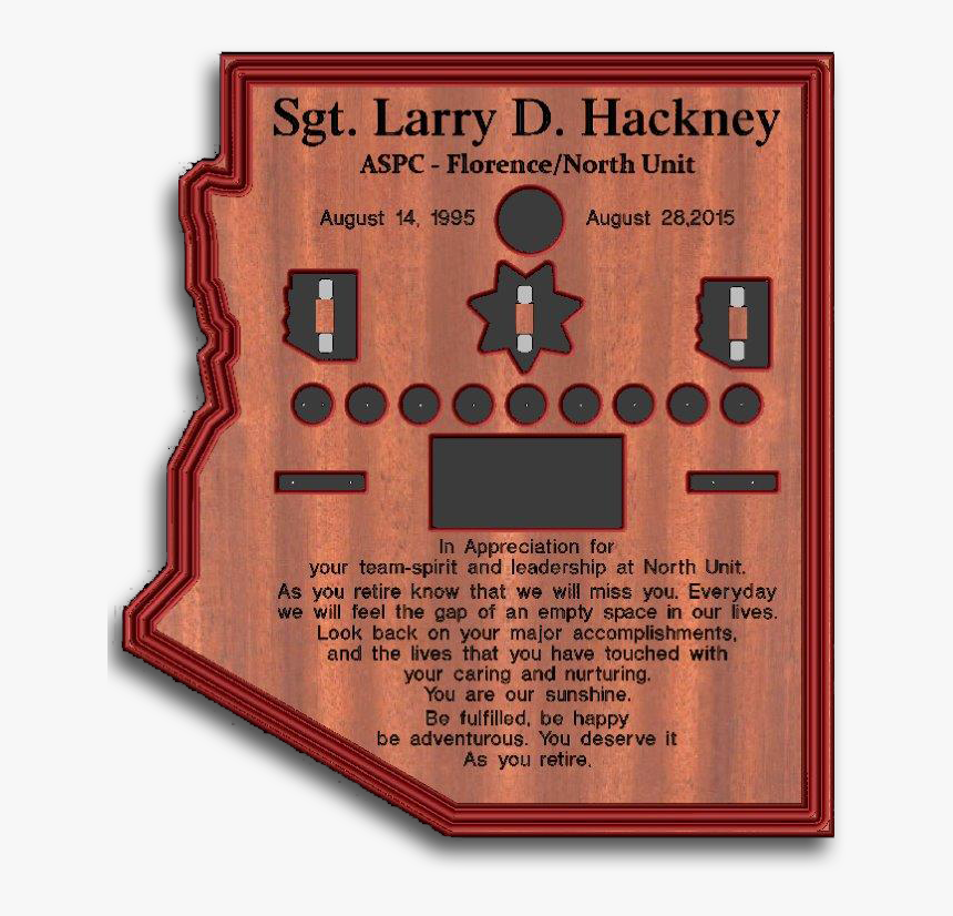 Wood Engraved Plaque - Commemorative Plaque, HD Png Download, Free Download